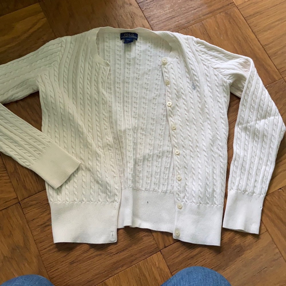 white button up cardigan!! like new!!